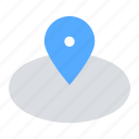 map, location, pin