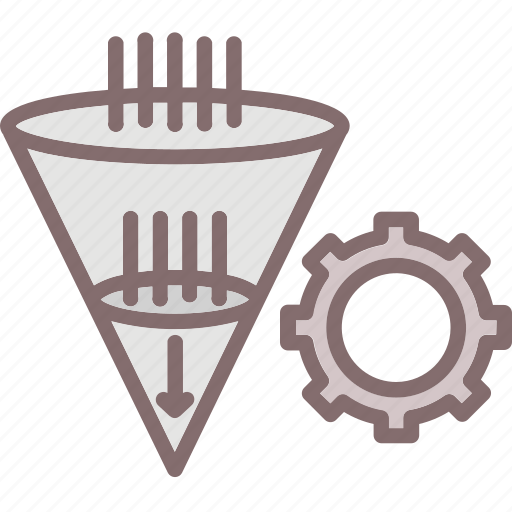 Cogwheel, filtering, filtering method, filtration, funnel icon - Download on Iconfinder