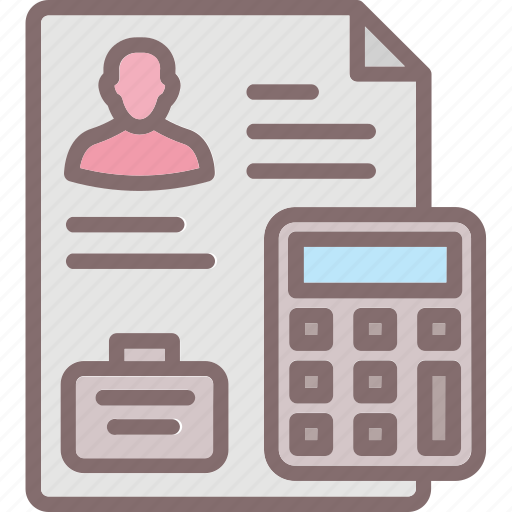 Accounts, calculator, file, profile, resume icon - Download on Iconfinder