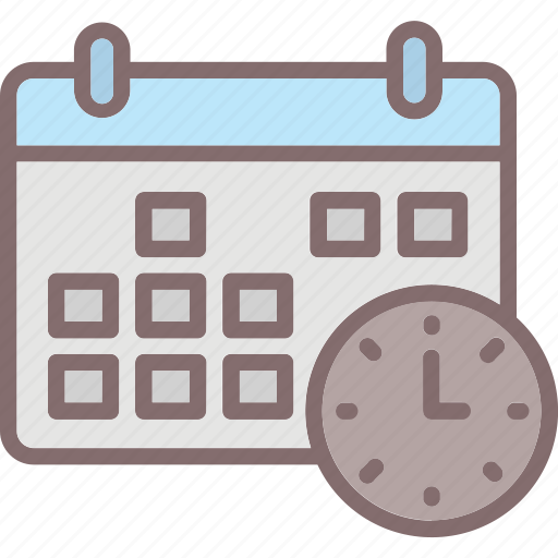 Agenda, calendar, clock, personal schedule, timetable icon - Download on Iconfinder