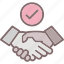 approved, commitment, deal, partnership, shakehand 