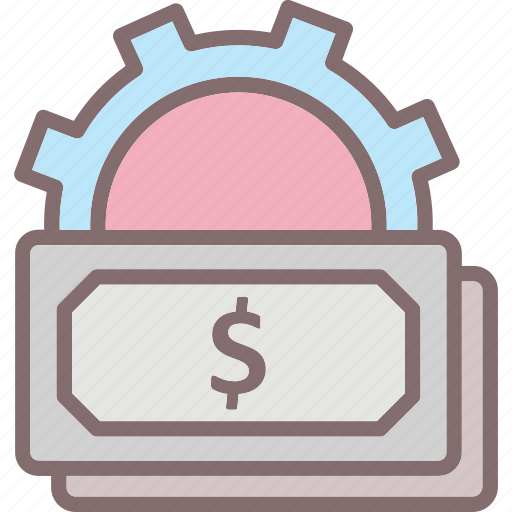 Banknote, cogwheel, currency, dollar, money management icon - Download on Iconfinder