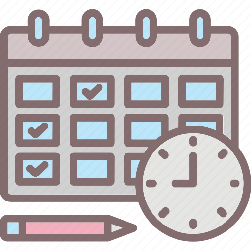 Calendar, cog, event processing, schedule, timetable icon - Download on Iconfinder