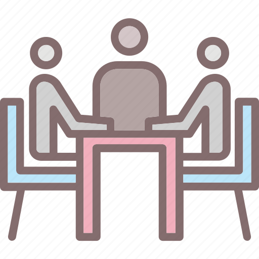 Discussion, interview, meeting, meeting room, training icon - Download on Iconfinder
