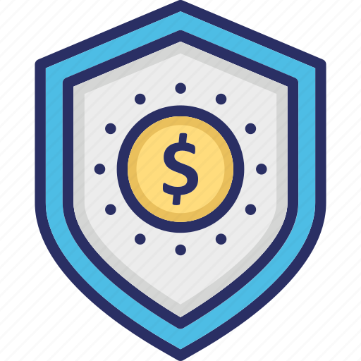 Dollar, funds protection, insurance, safe investment, shield icon - Download on Iconfinder