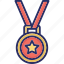 achievement, award, medal, prize, promotion 