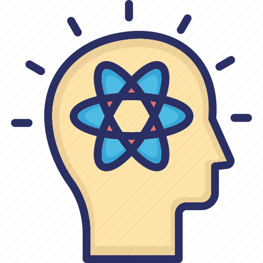 Atom, head, mental health, mind, psychology icon - Download on Iconfinder