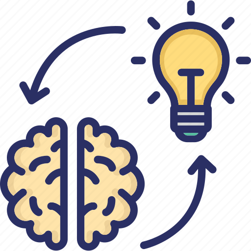 Brain, bulb, create impression, execute, idea, implementation, impression icon - Download on Iconfinder