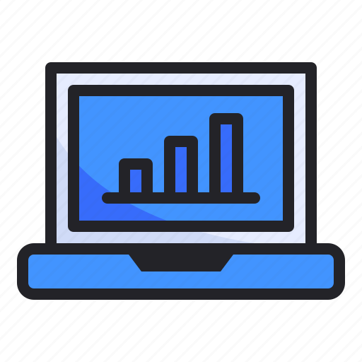 Analytics, business, chart, finance, graph, laptop, presentation icon - Download on Iconfinder
