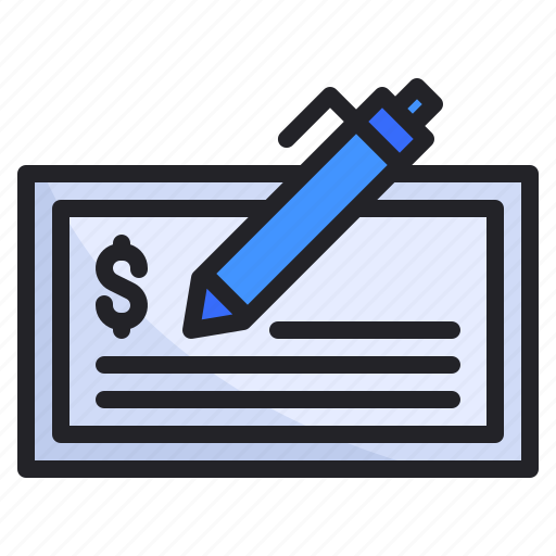 Bank, business, check, finance, management, money, pen icon - Download on Iconfinder