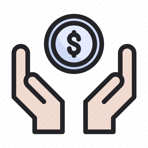Business, coin, finance, hand, management, money, saving icon - Download on Iconfinder