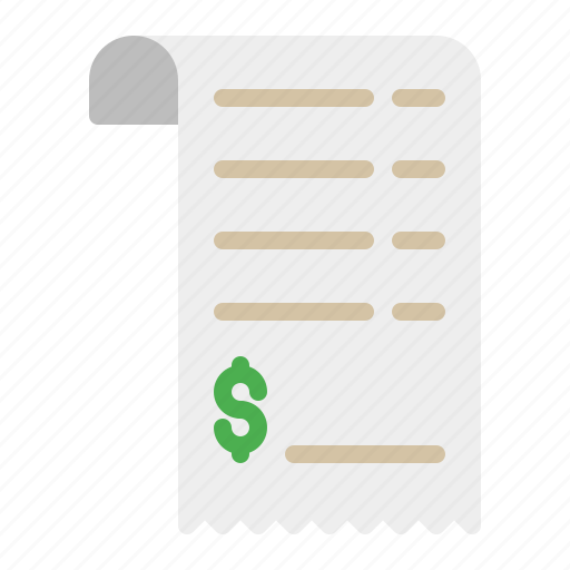 Bill, business, invoice, pay, payment, receipt, shopping icon - Download on Iconfinder