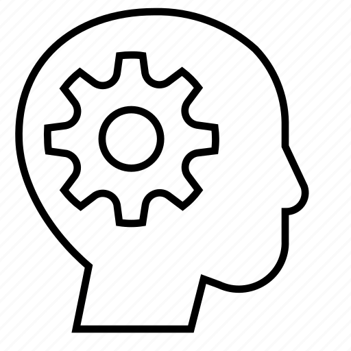 Education, gear, intelligence, knowledge, mind, think, thought icon - Download on Iconfinder