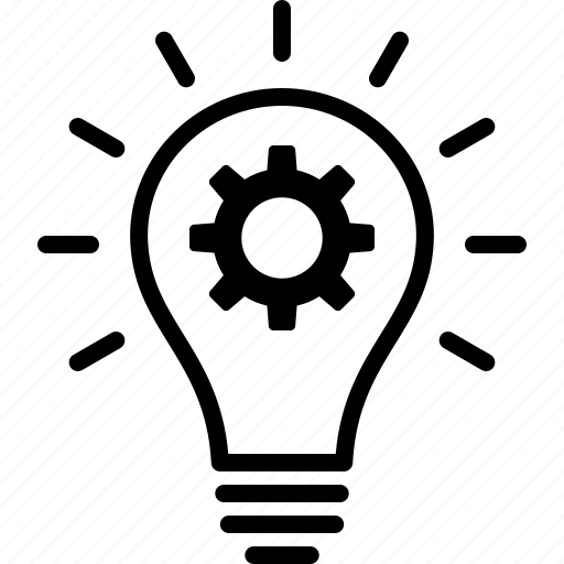 Engineering, gear, idea, innovation, innovative, light bulb, lightbulb icon - Download on Iconfinder