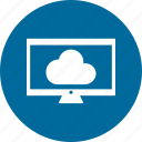 cloud, computer, infographic, monitor, screen