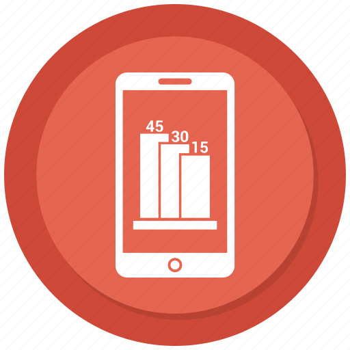 Cell phone, growth bar, mobile, phone icon - Download on Iconfinder