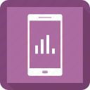 analytics, bar, chart, increase, mobile