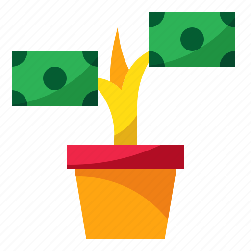 Growth, investment, money, plant, profits, salary icon - Download on Iconfinder