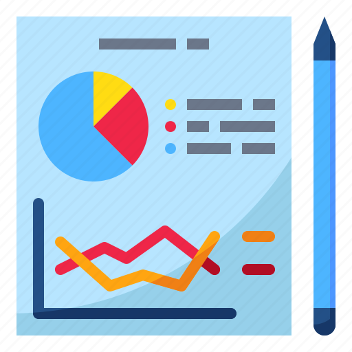 Analysis, graph, paper, pencil, planning icon - Download on Iconfinder