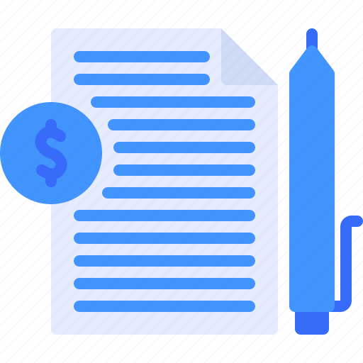 Contract, agreement, money, signing, document icon - Download on Iconfinder