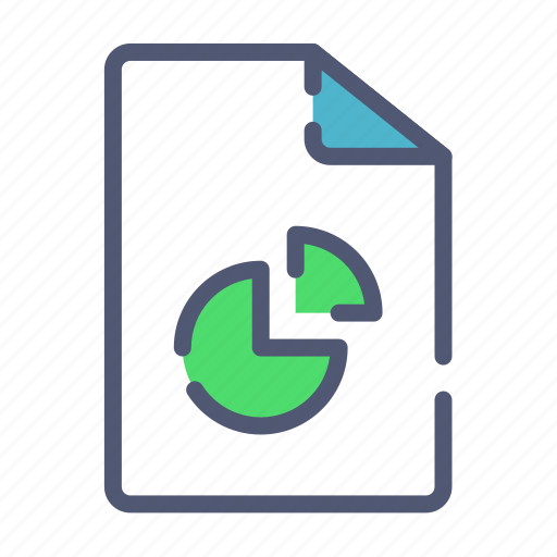 Piechart, report, document, diagram icon - Download on Iconfinder