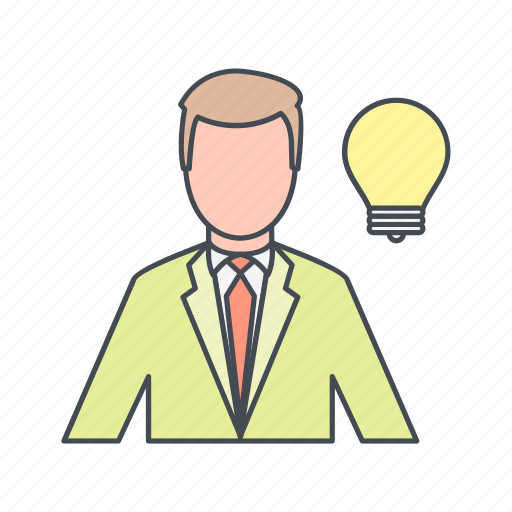 Creative man, idea, bulb icon - Download on Iconfinder