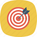 arrow, goal, target icon