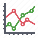 analytics, chart, graph, sales