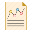 analytics, chart, document, file, graph, report