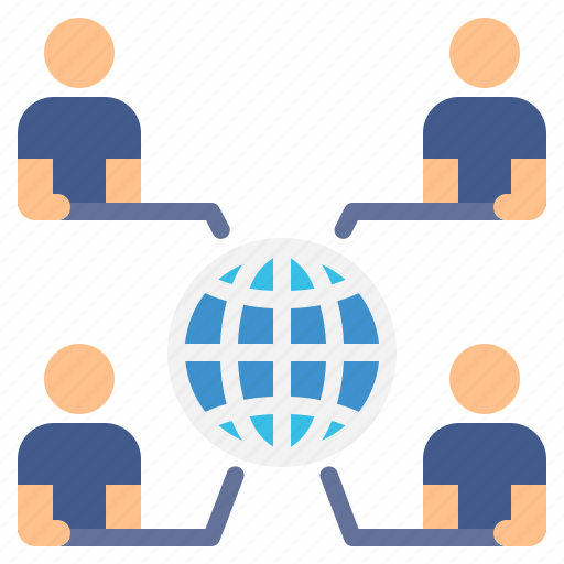 Network, commission, digital, team, leader, online, hybrid working icon - Download on Iconfinder