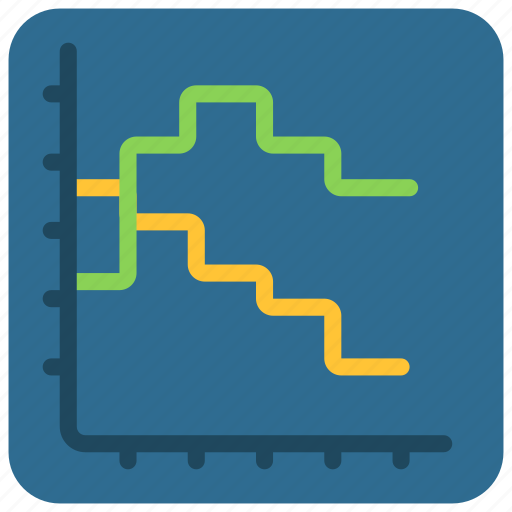 Business, chart, intelligence, line, solutions, stepped icon - Download on Iconfinder