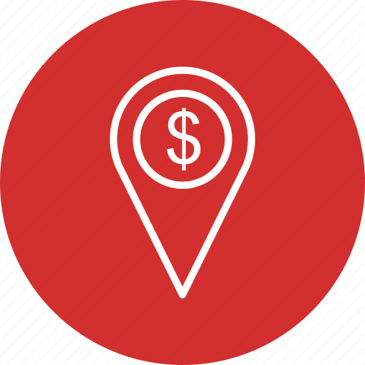 Location, map, dollar icon - Download on Iconfinder