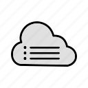 cloud, data, server