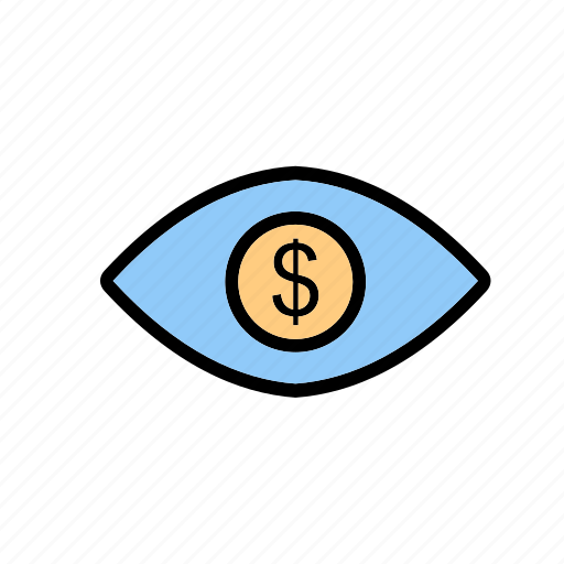 Dollar, eye, vision icon - Download on Iconfinder
