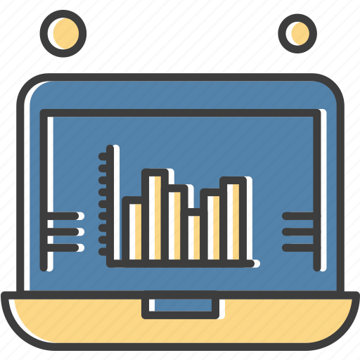 Analytics, chart, laptop, statistics icon - Download on Iconfinder