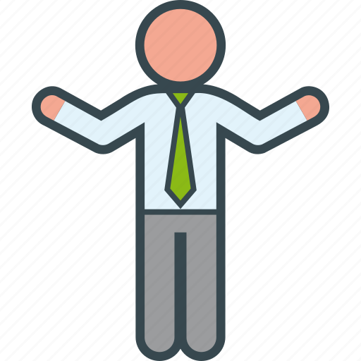 Arms, business, man, open, standing, wide icon - Download on Iconfinder