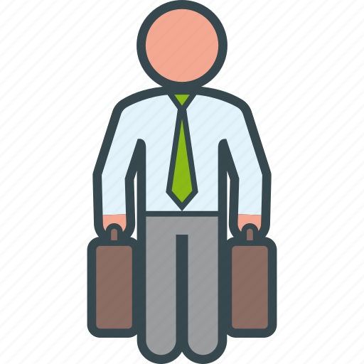 Business, man, suitcases, travel, traveler icon - Download on Iconfinder