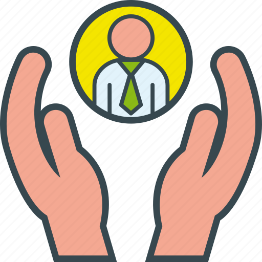 Employee, hands, management, people, protection, recruitment, resources icon - Download on Iconfinder