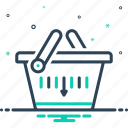 buying, commerce, grocery, merchandise, purchase, shopping basket, trolly