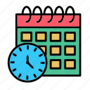 appointment, calendar, clock, date, month, schedule, time