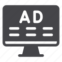 ads, advertisement, marketing, screen