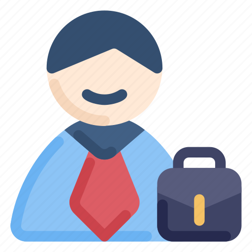 Employee, job, tie, worker, briefcase, person icon - Download on Iconfinder
