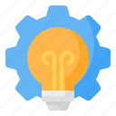 idea, creativity, creative, innovation, bulb, light bulb, gear