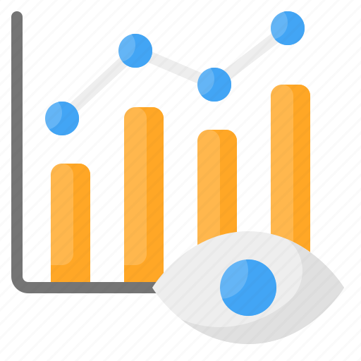 Monitoring, statistics, report, analytics, analysis, eye, vision icon - Download on Iconfinder