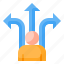 direction, arrow, choice, option, avatar, flexibility, business 