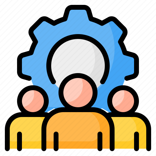 Team, teamwork, group, management, avatar, people, gear icon - Download on Iconfinder