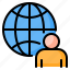 globe, global, international, network, networking, business, avatar 