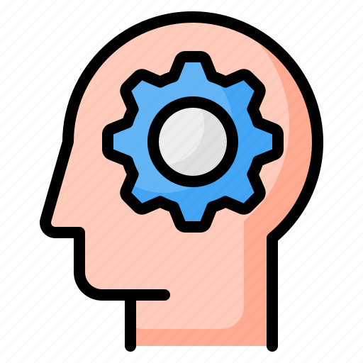 Intelligence, think, idea, creativity, business, head, gear icon - Download on Iconfinder