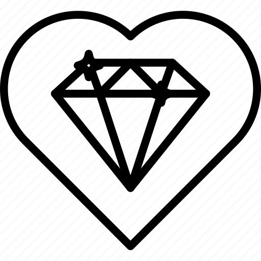 Heart diamond, best, diamond, quality, work icon - Download on Iconfinder
