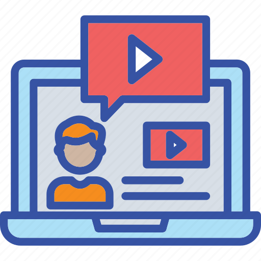 Tutorials, video, discussion, lecture, seminar icon - Download on Iconfinder